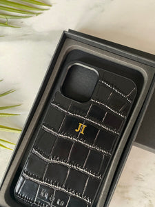 Personalised Leather Phone Bag